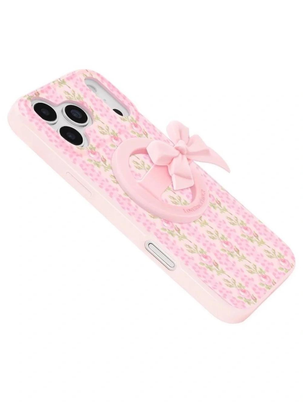🧁 LoveShackFancy x Case Mate 💝 Pastel Pink BOW 🎀 Phone Loop Grip - Mag Safe 🎀🍓🤍
